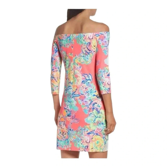 ✨Lilly Pulitzer Laurana Off The Shoulder Dress XS - Picture 5 of 8